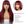 Load image into Gallery viewer, Alipop Burgundy Straight Human Hair Wigs With Bangs
