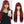 Load image into Gallery viewer, Alipop Burgundy Straight Wigs With Bangs
