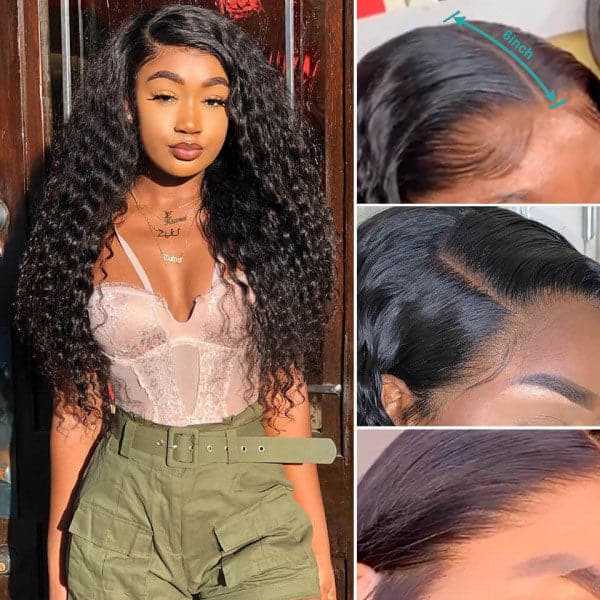 Aliopop Deep Wave 6x6 Lace Closure Wig