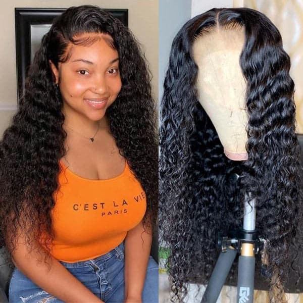 Aliopop Deep Wave 6x6 Lace Closure Wig