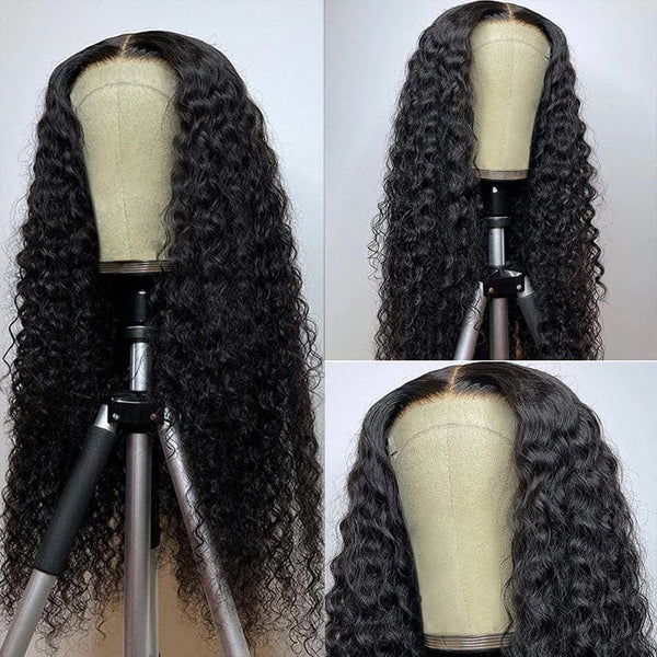 Alipop 13x6 lace front pre-plucked kinky curly long hair wig