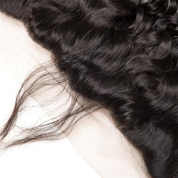 Alipop Hair Water Wave 3 Bundles with Frontal 100% Virgin Human Hair Bundles Natural Color