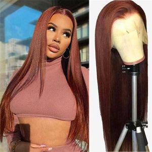Alipop Reddish Brown 13x4 Straight Lace Front Wig