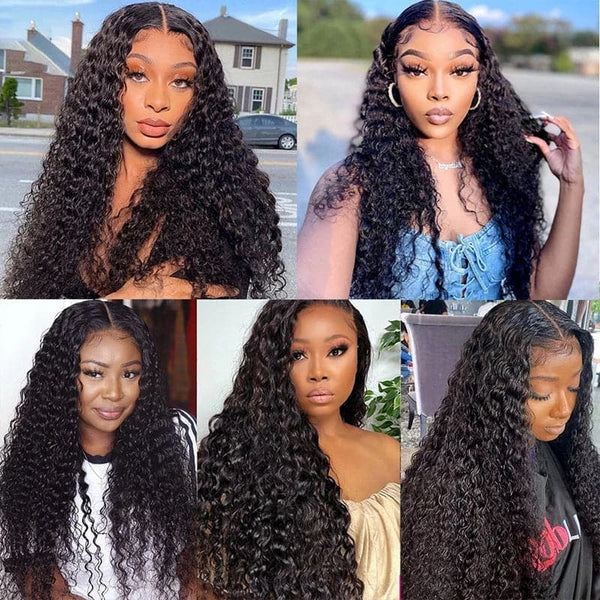 Water Wave Wig HD Transparent Lace Wigs 13x4 Lace Front Wig Glueless Wigs